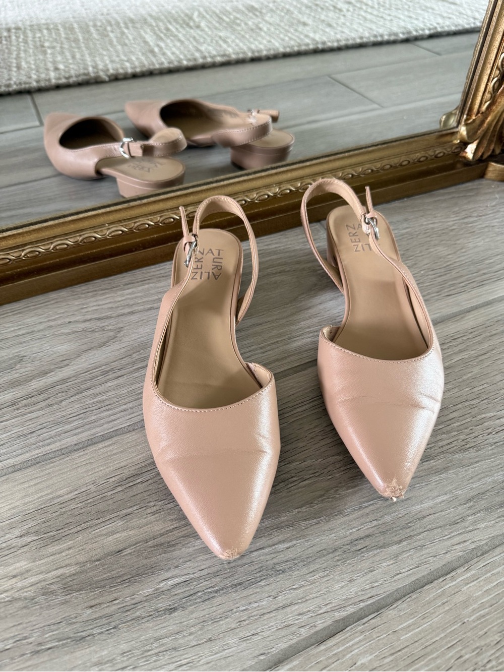 Naturalizer Blush Pointed Slingback Flats